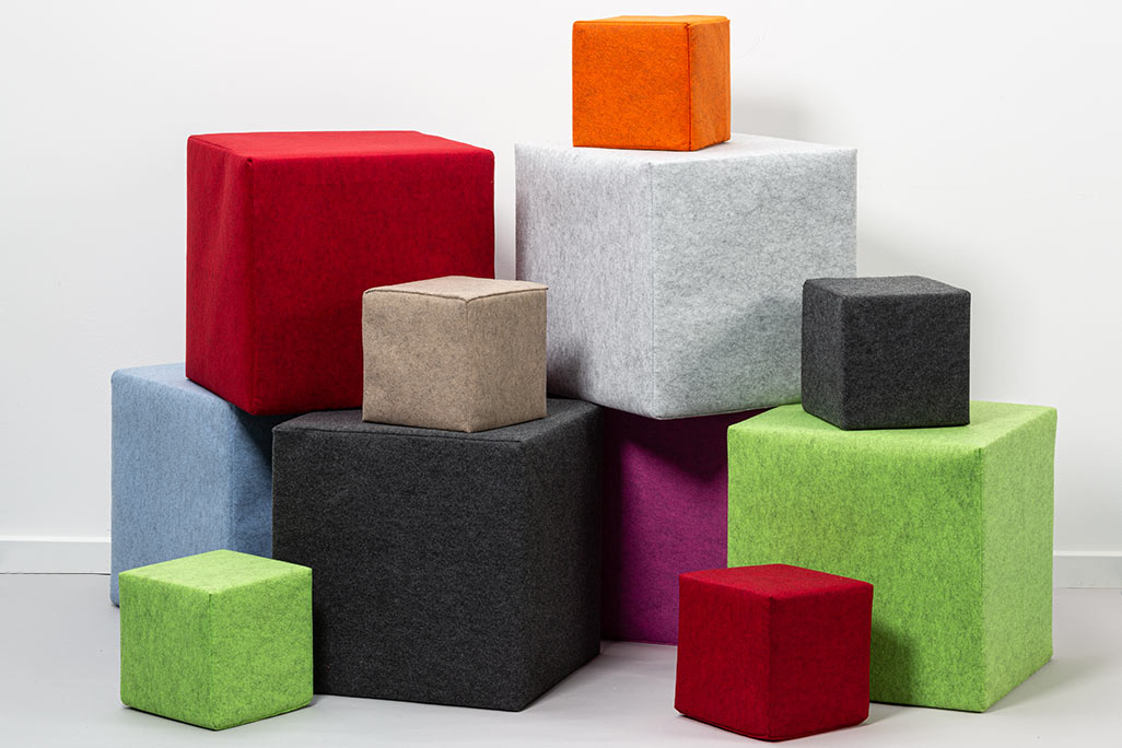 Pouf acoustique décoratif soni CUBE